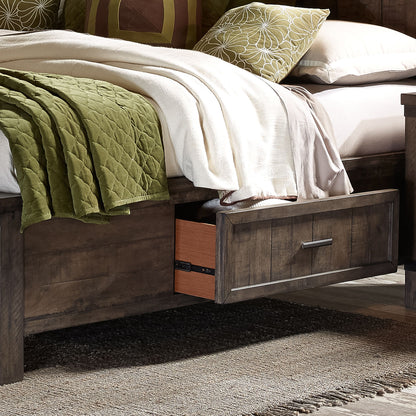 Thornwood Hills - King Two Sided Storage Bed - Dark Gray