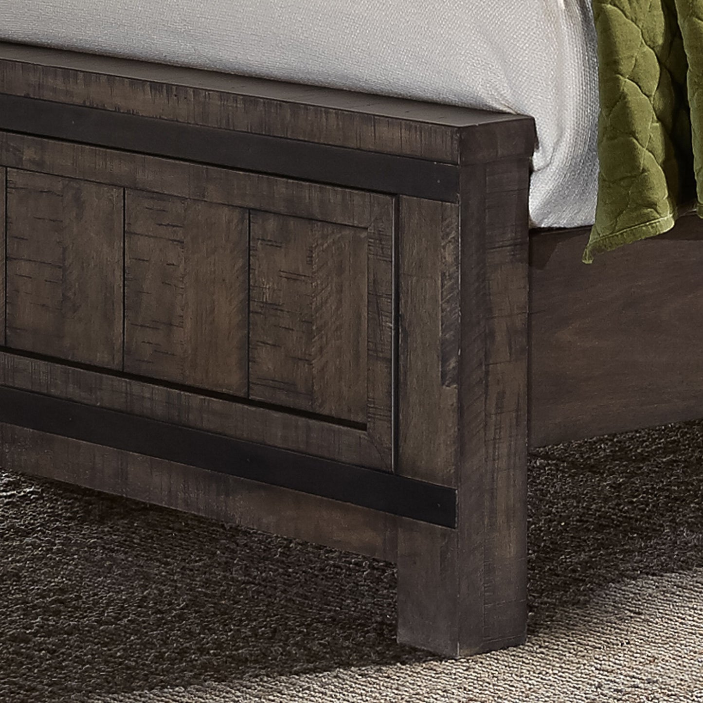 Thornwood Hills - Queen Panel Bed - Dark Gray