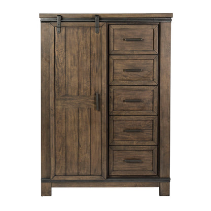 Thornwood Hills - Sliding Door Chest - Dark Gray