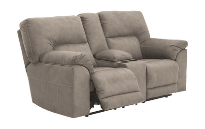 Cavalcade - Slate - Left Arm Facing Loveseat With Console 3 Pc Sectional