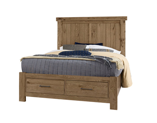 Yellowstone - American Dovetail Queen Storage Bed - Chestnut Natural