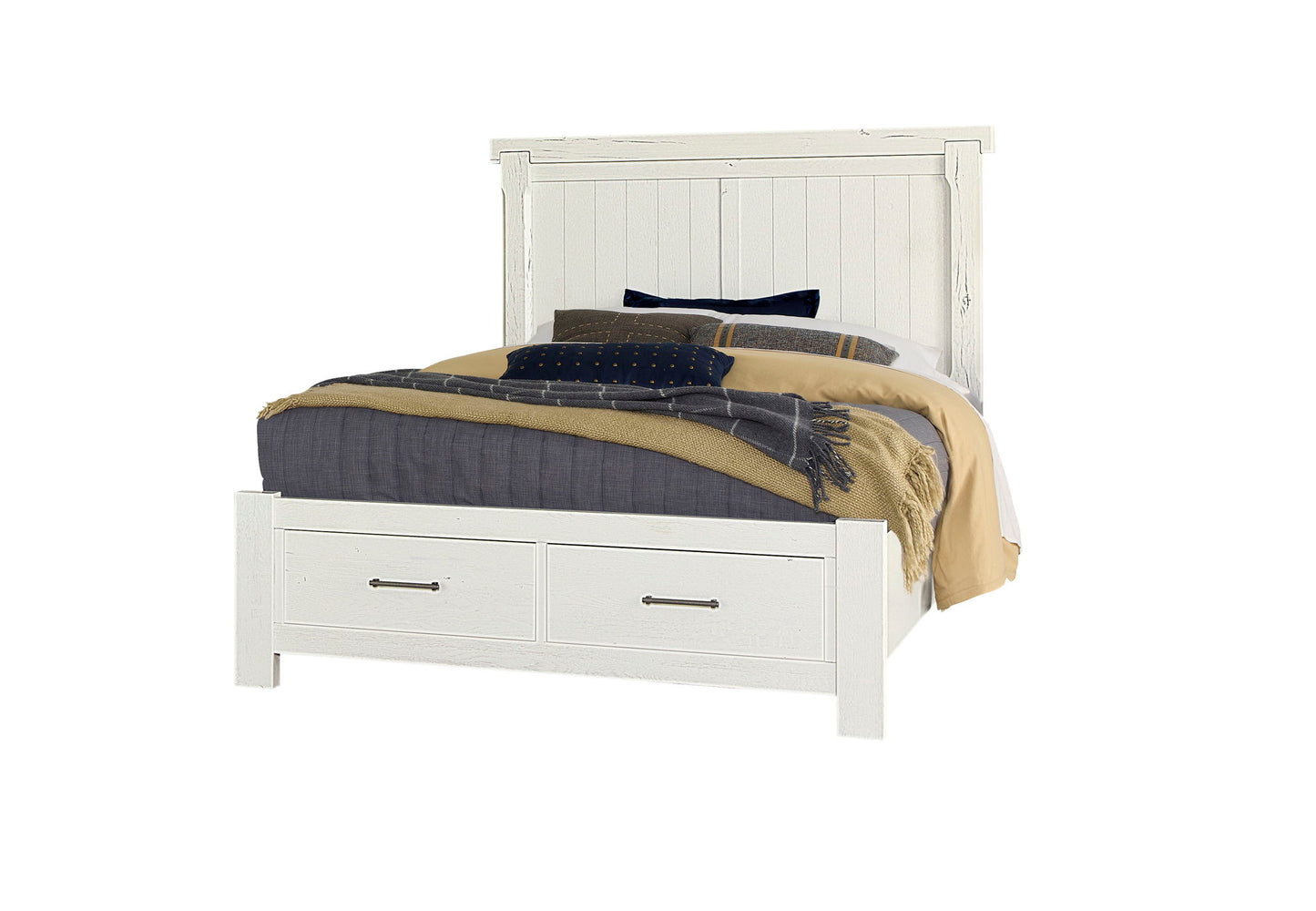 Yellowstone - American Dovetail King Storage Bed - White