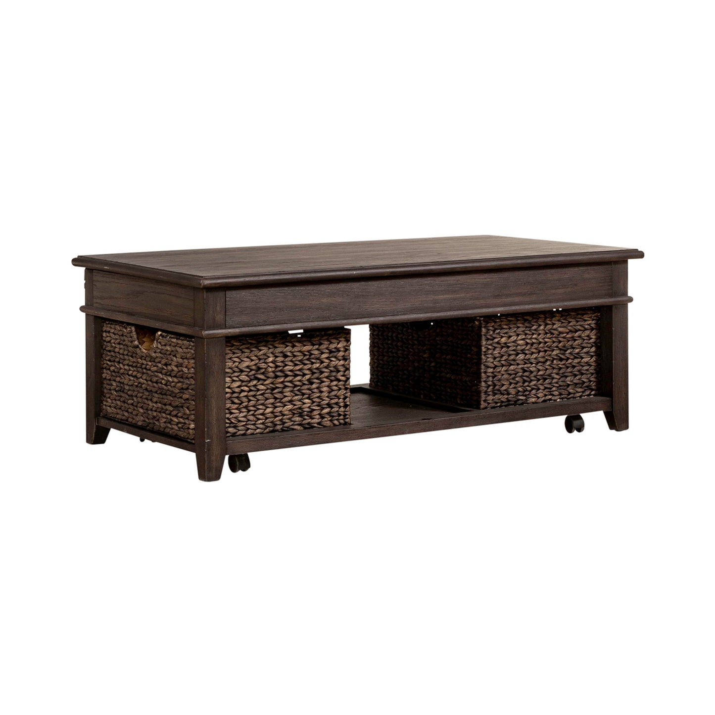 Mill Creek - 3 Piece Set (Lift Top Cocktail & 2 Drawer End Tables) - Dark Brown