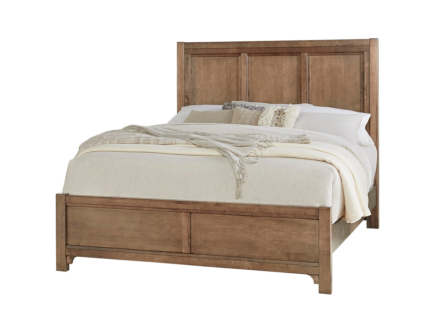 Cool Farmhouse - Queen Panel Bed - Natural