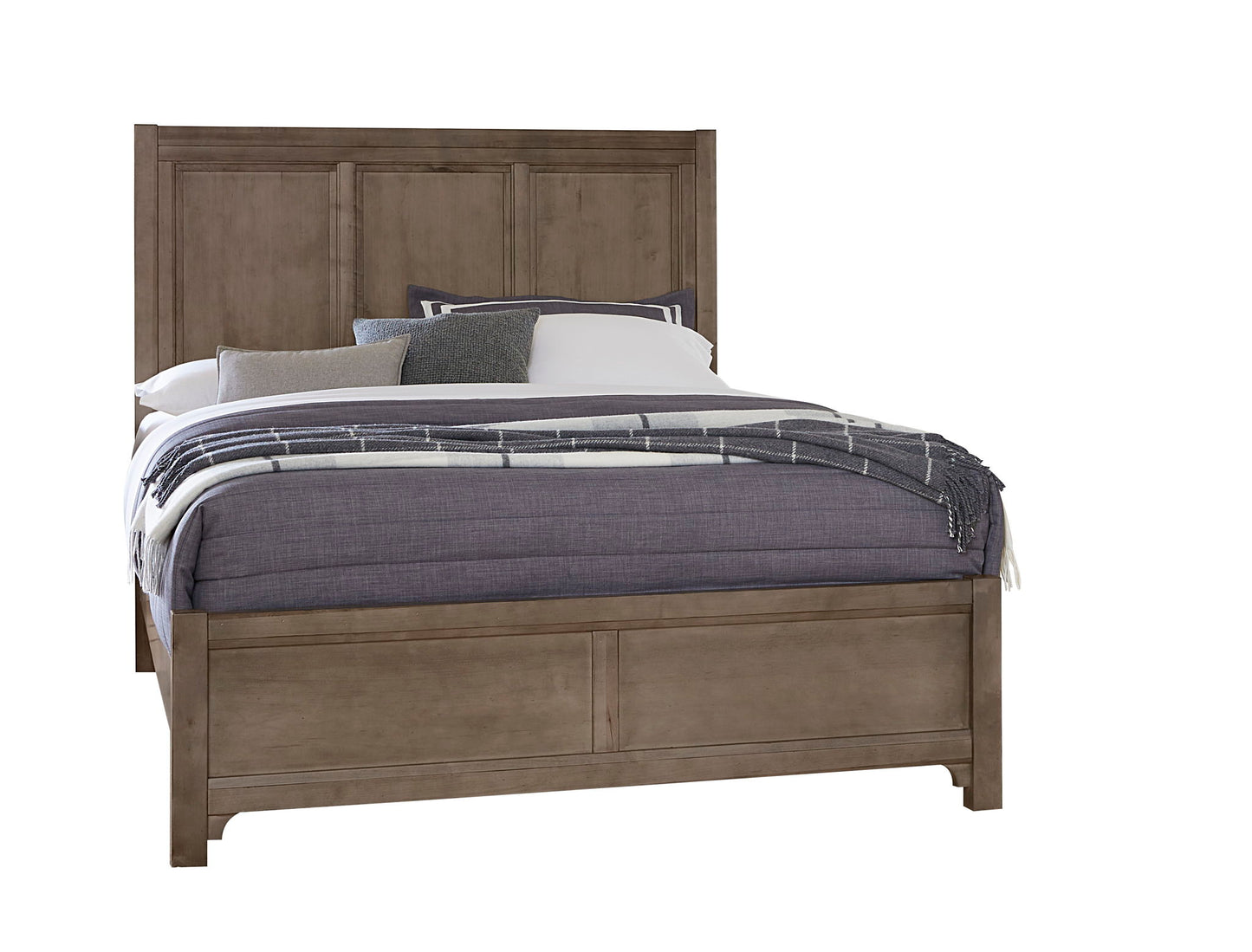 Cool Farmhouse - King Panel Bed - Grey