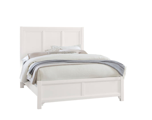 Cool Farmhouse - King Panel Bed - Soft White