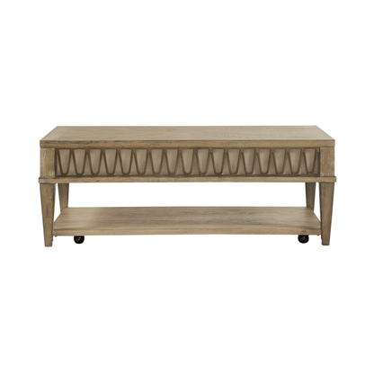 Devonshire - Drawer Cocktail Table - Weathered Sandstone