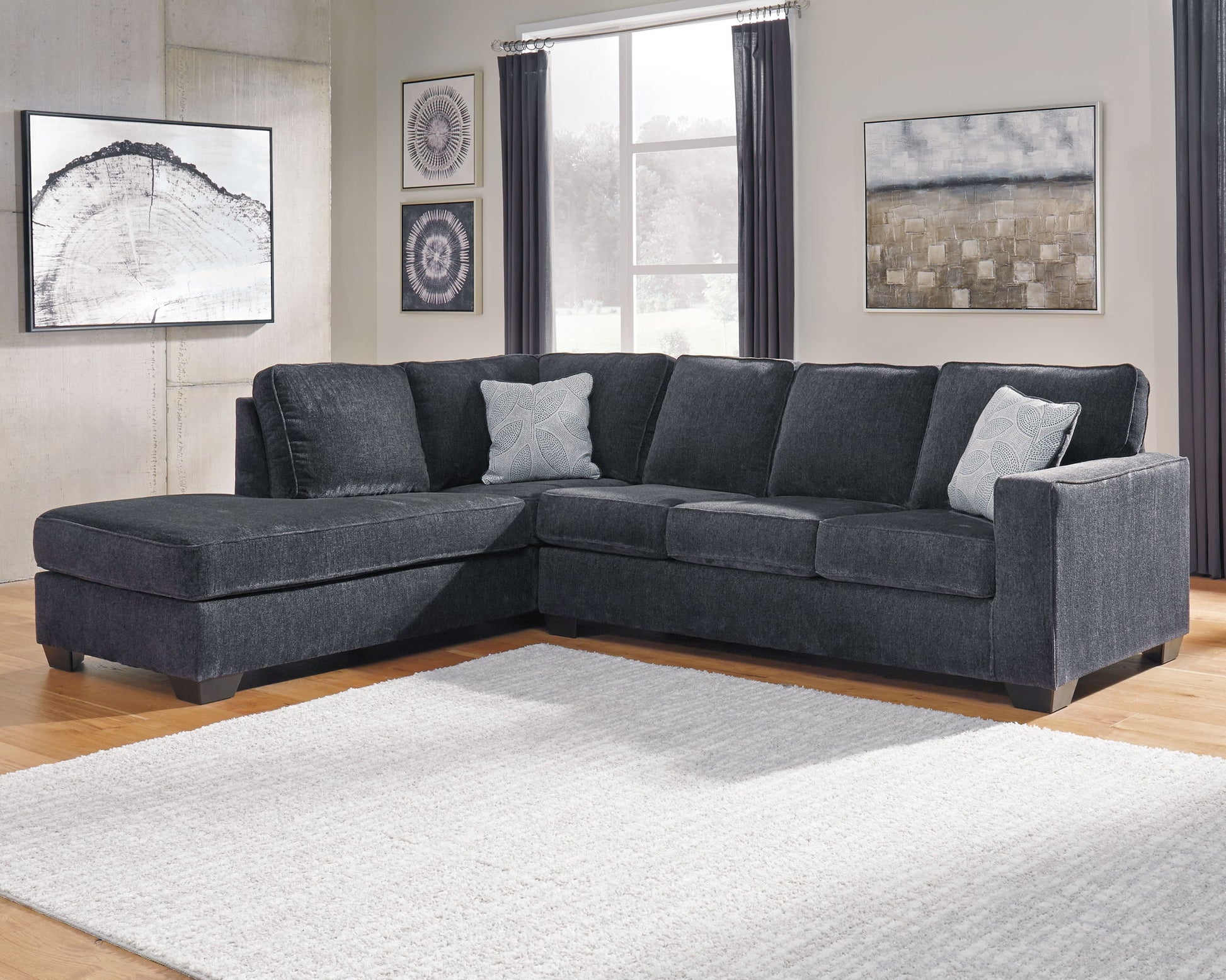 Altari Slate Left Arm Facing Chaise Pc Sectional