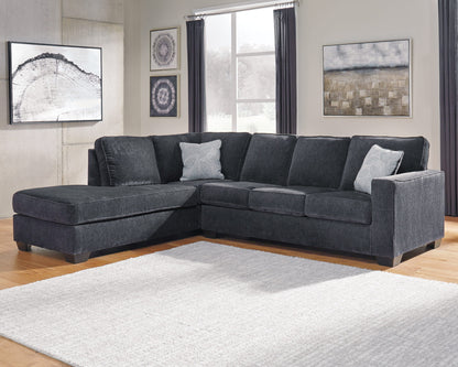 Altari - Slate - Left Arm Facing Corner Chaise With Sleeper 2 Pc Sectional