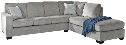 Altari - Light Gray - Right Arm Facing Corner Chaise With Sleeper 2 Pc Sectional