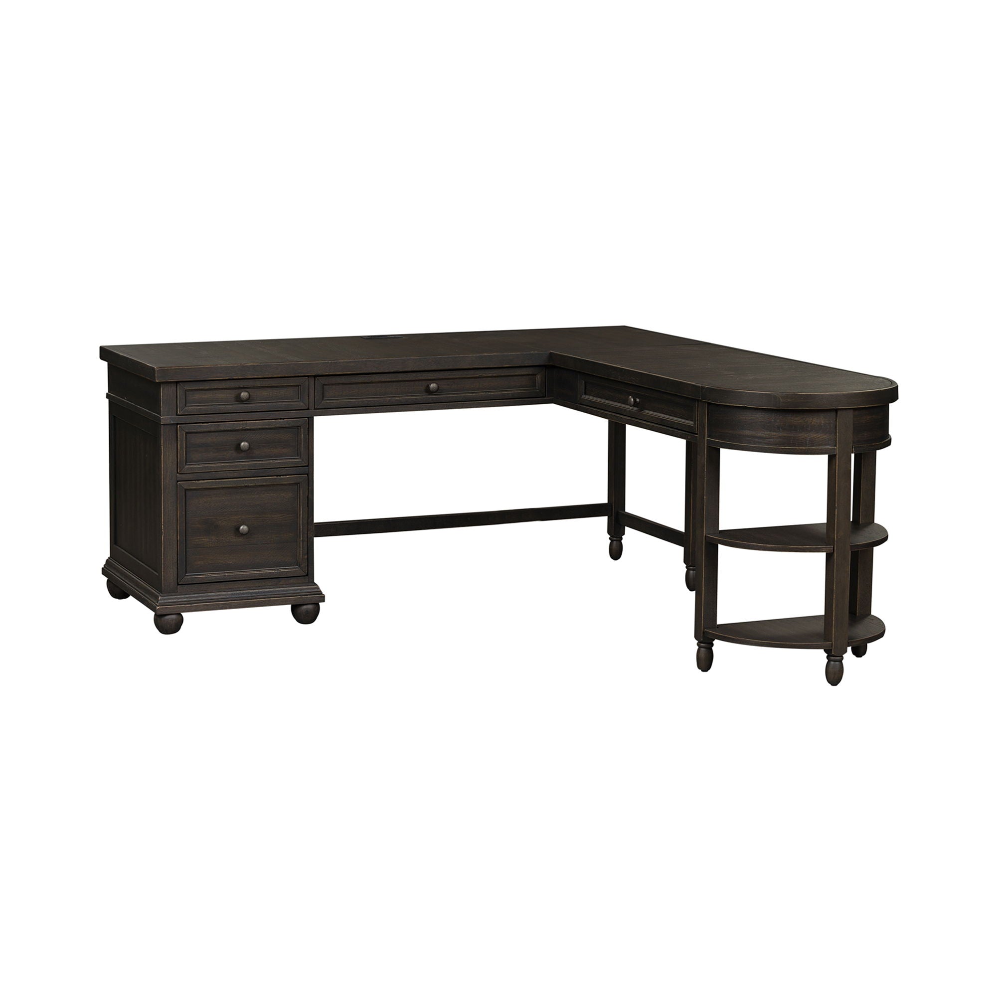 Harvest Home L Shaped Desk Set Black With Hutch Furniture Warehouse Ohio