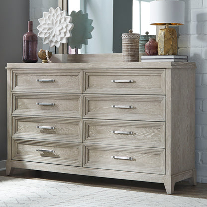 Belmar - 8 Drawer Dresser - Washed Taupe