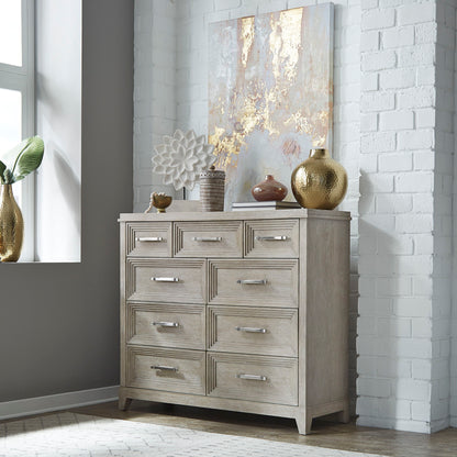 Belmar - 9 Drawer Bureau Dresser - Washed Taupe