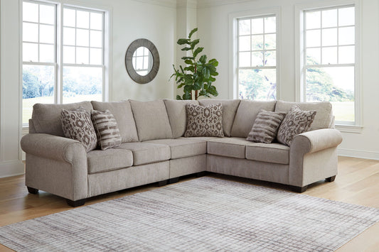 Claireah - Umber - 3-Piece Sectional With Raf Sofa With Corner Wedge