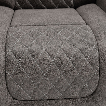 Hyllmont - Gray - Pwr Rec Sofa With Adj Headrest