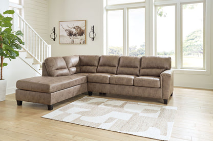 Navi - Fossil - 2-Piece Sectional Sofa With Laf Corner Chaise