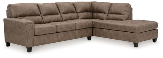 Navi - Fossil - 2-Piece Sectional Sofa With Raf Corner Chaise