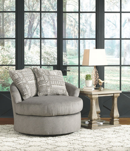 Soletren - Ash - Swivel Accent Chair