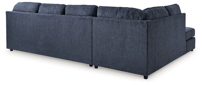 Albar Place - Cobalt - 2-Piece Sectional With Raf Sofa Chaise 2