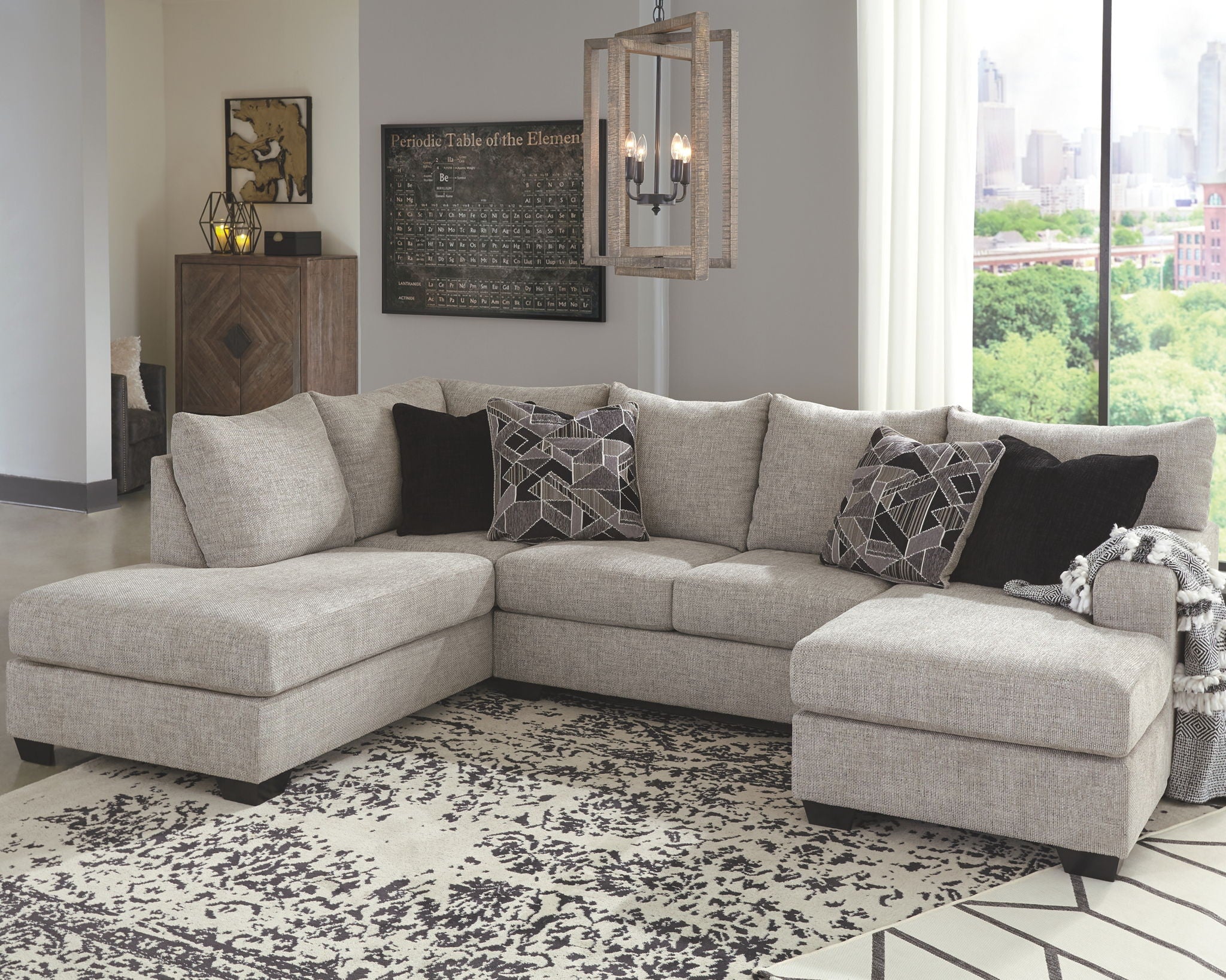 Megginson Storm Left Arm Facing Corner Chaise 2 Pc Sectional Furniture Warehouse Ohio