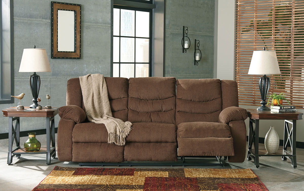 Tulen - Chocolate - Reclining Sofa