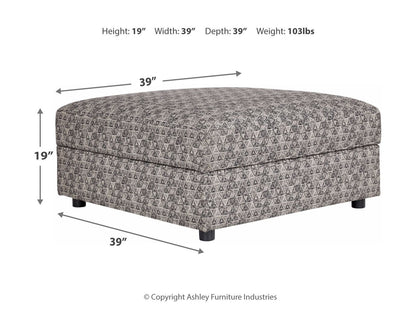 Kellway - Bisque - Ottoman With Storage