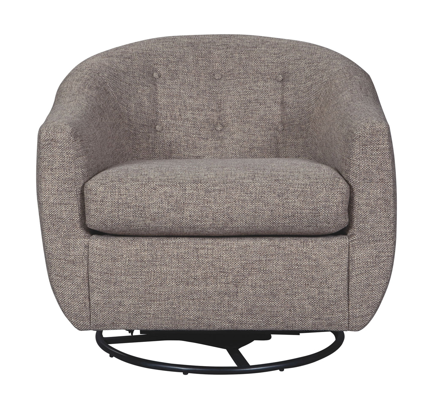 Upshur - Taupe - Swivel Glider Accent Chair