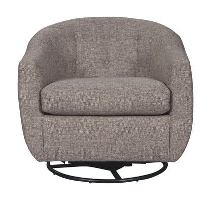 Upshur - Taupe - Swivel Glider Accent Chair