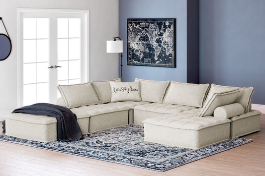 Bales - Taupe - 6-Piece Modular Seating