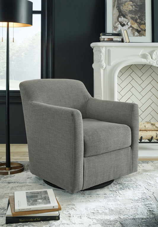 Bradney - Gray - Swivel Accent Chair