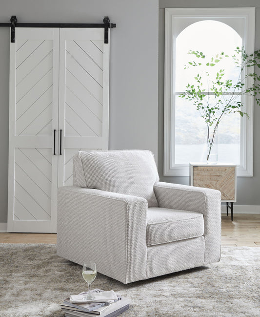 Olwenburg - Taupe - Swivel Accent Chair