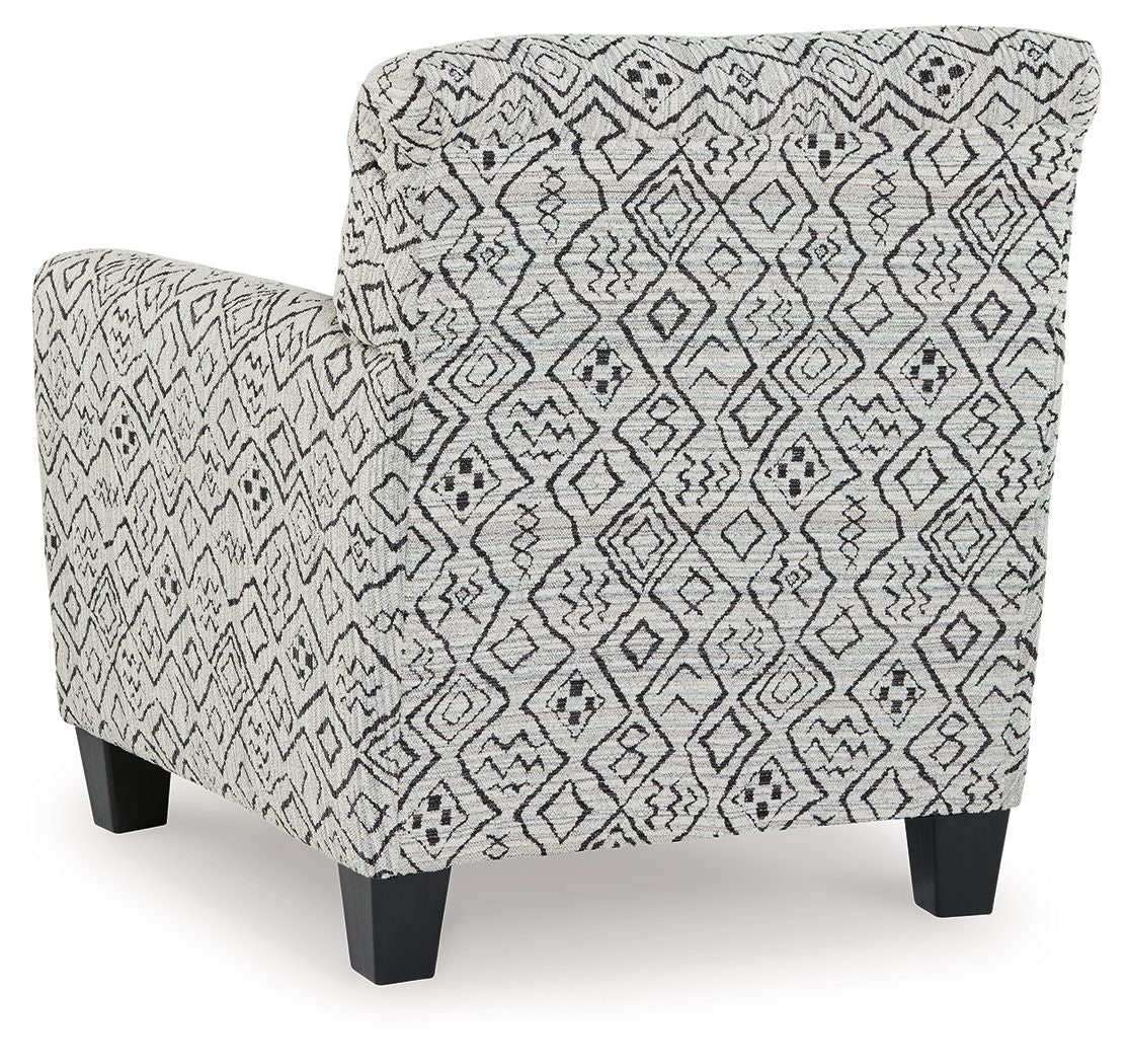 Hayesdale - Black / Cream - Accent Chair