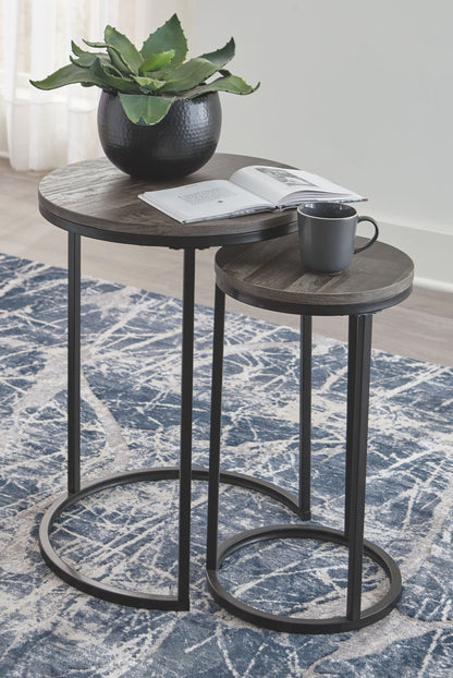 Briarsboro - Black / Gray - Accent Table Set (Set of 2)