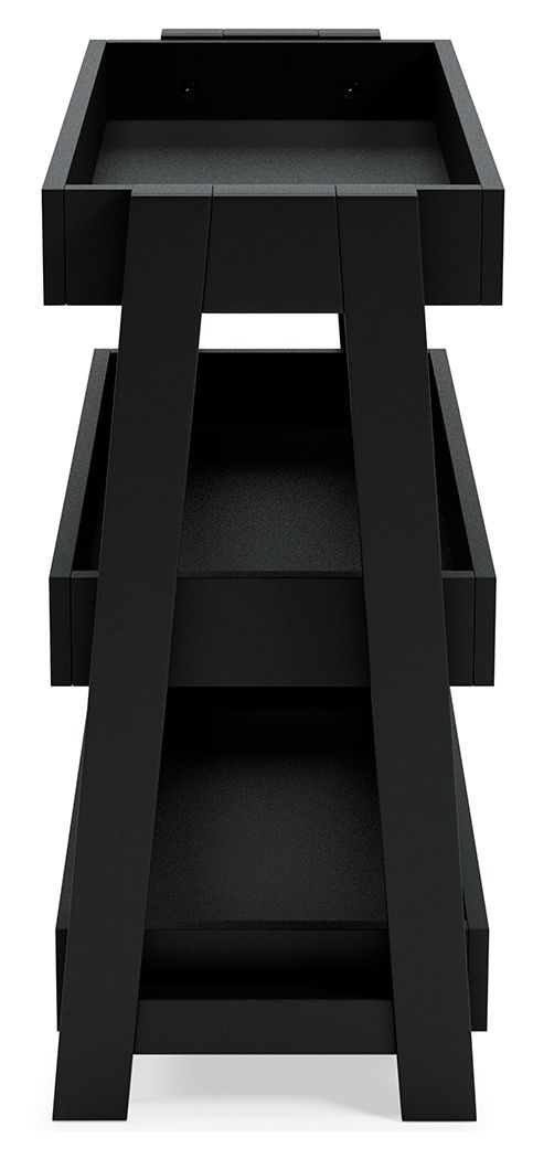 Blariden - Metallic Gray - Shelf Accent Table