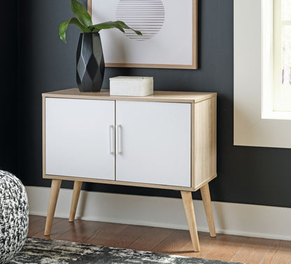 Orinfield - Natural / White - Accent Cabinet