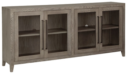 Dalenville - Warm Gray - Accent Cabinet - 4 Doors