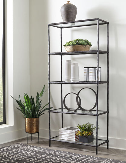 Ryandale - Antique Black - Bookcase