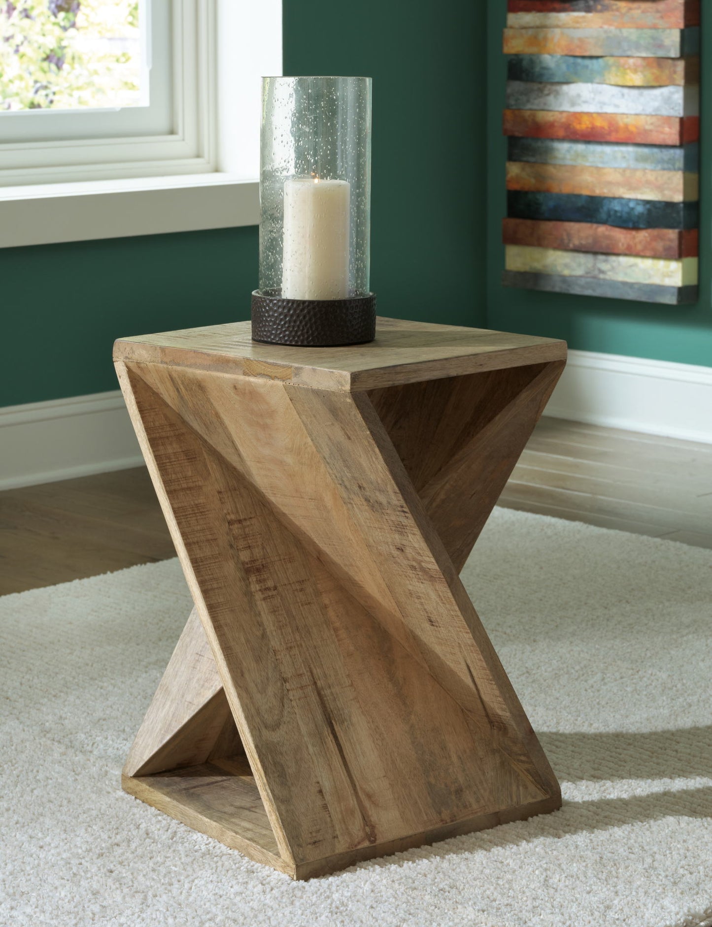 Zalemont - Distressed Brown - Accent Table