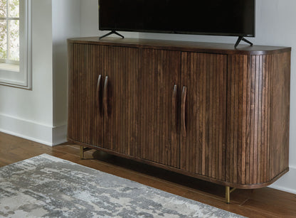 Amickly - Dark Brown - Accent Cabinet