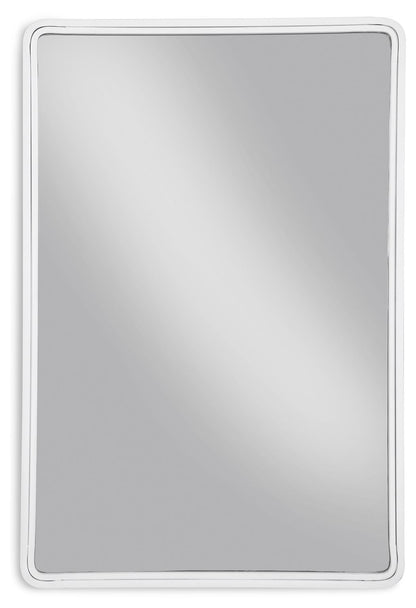 Brocky - White - Accent Mirror - Rectangle