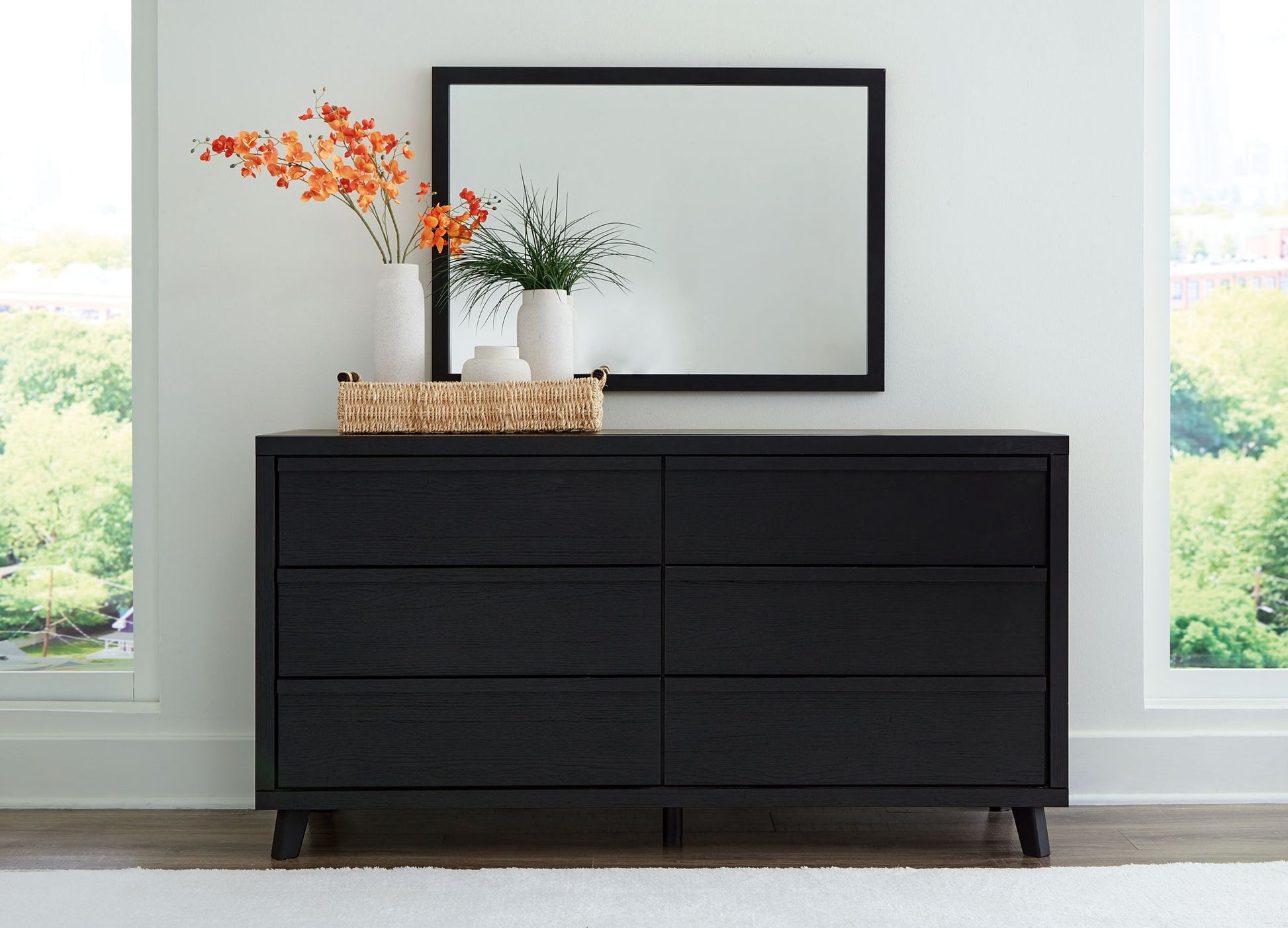 Danziar - Black - Dresser And Mirror Furniture Warehouse Ohio Danziar - Black - Dresser And Mirror Furniture Warehouse Ohio