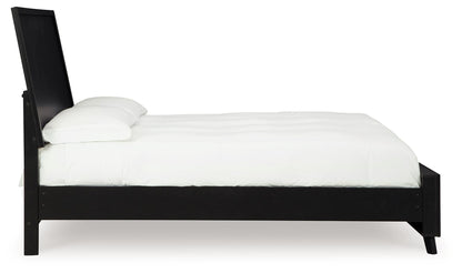 Danziar - Black - King Panel Bed
