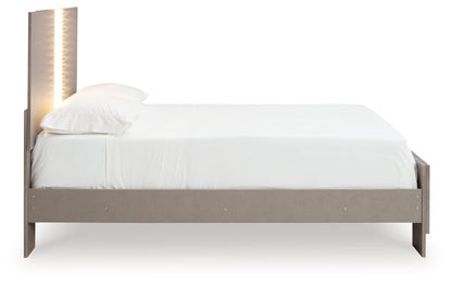Surancha - Gray - Full Panel Bed