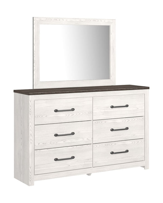 Gerridan - White / Gray - Dresser, Mirror