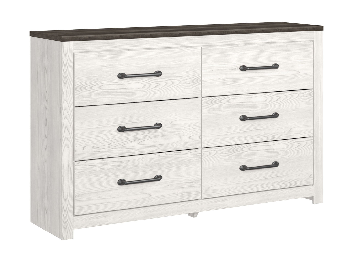 Gerridan - White / Gray - Six Drawer Dresser