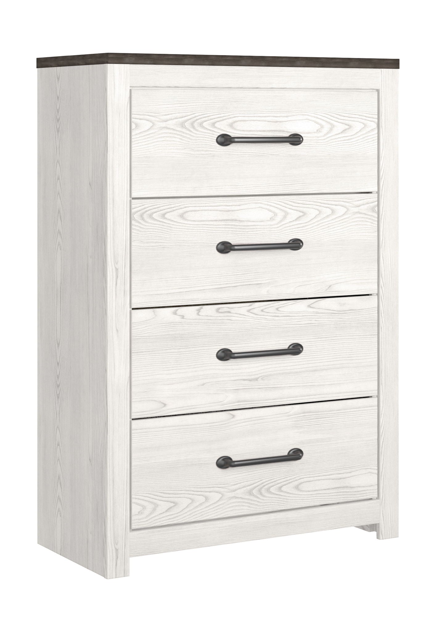 Gerridan - White / Gray - Four Drawer Chest