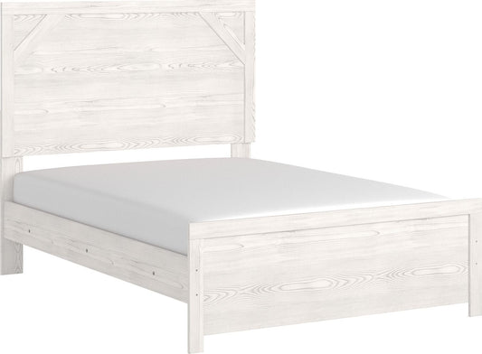 Gerridan - White / Gray - Full Panel Bed