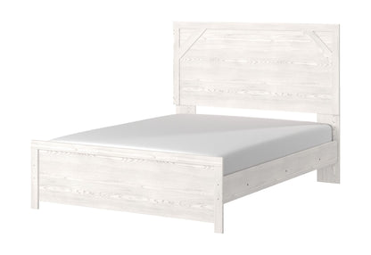 Gerridan - White / Gray - Queen Panel Bed