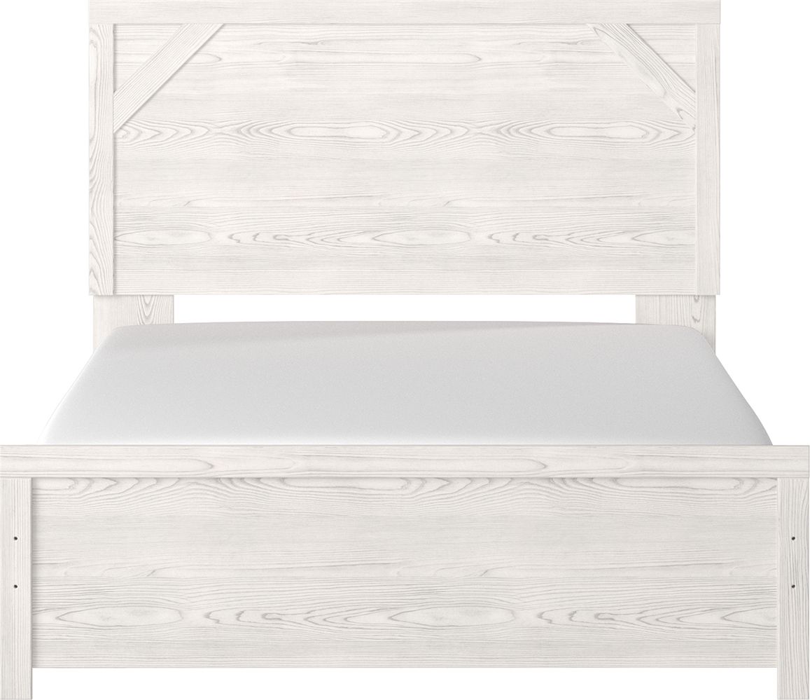 Gerridan - White / Gray - Queen Panel Bed