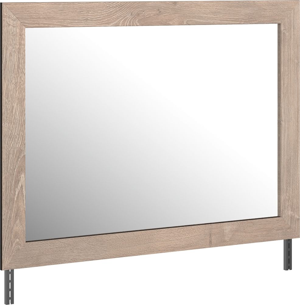 Senniberg - Light Brown / White - Dresser, Mirror